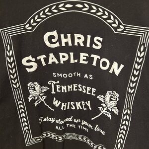 Chris Stapleton Tennessee Whiskey Black Graphic T-Shirt XL